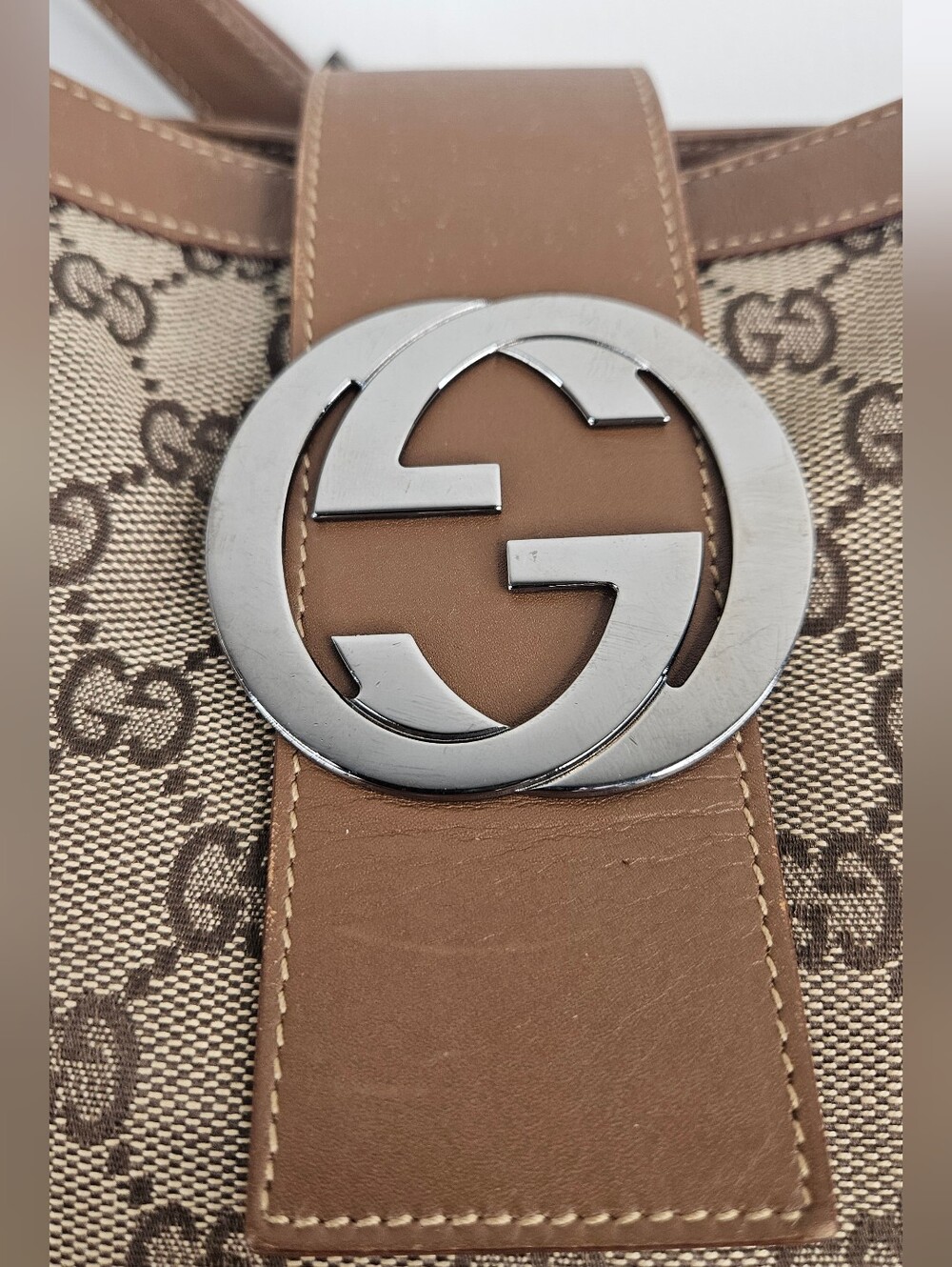 Authentic Gucci • Limited Edition #1160 • Sherry Line • GG Monogram • Stripe - Picture 14 of 14